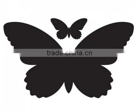 Butterfly Chalkboard Peel-n-Stick Chalk Textured Vinyl Wall Decals