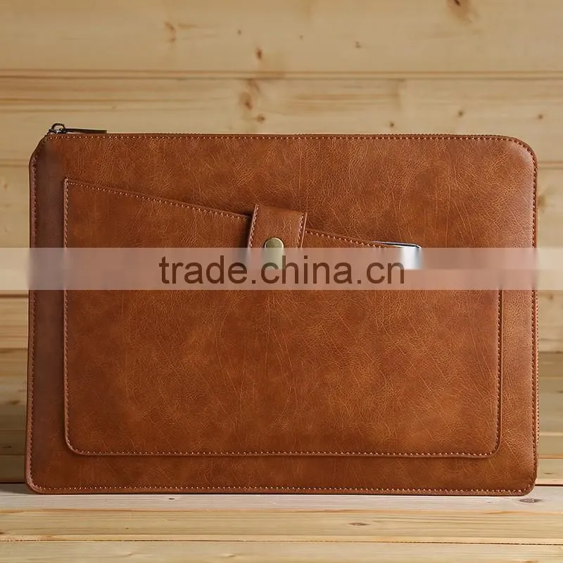 Manufacture leather laptop bag for travel accessories, for multifunction laptop bag