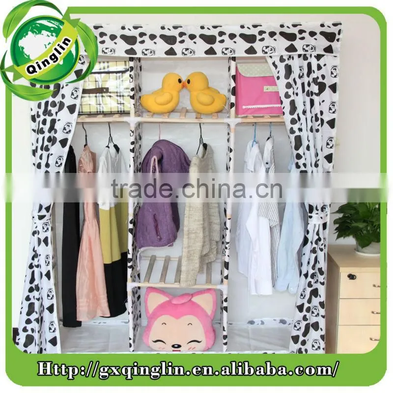high quality fashion modren portable fabric wardrobe