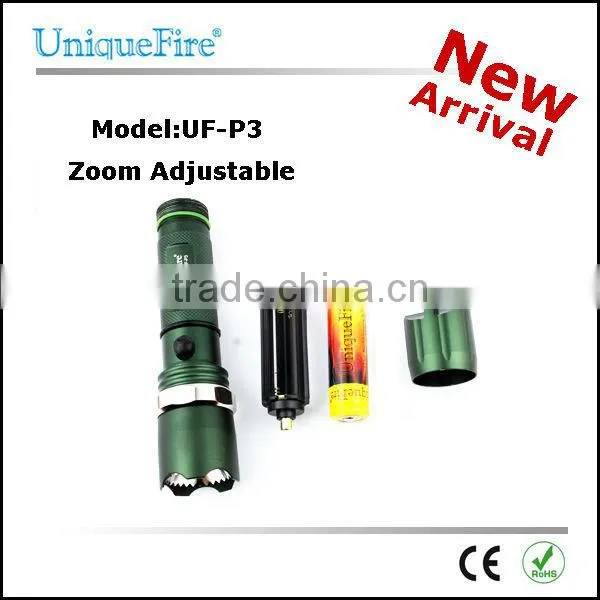 zoom light police t6 cree led flashlight rechargeable
