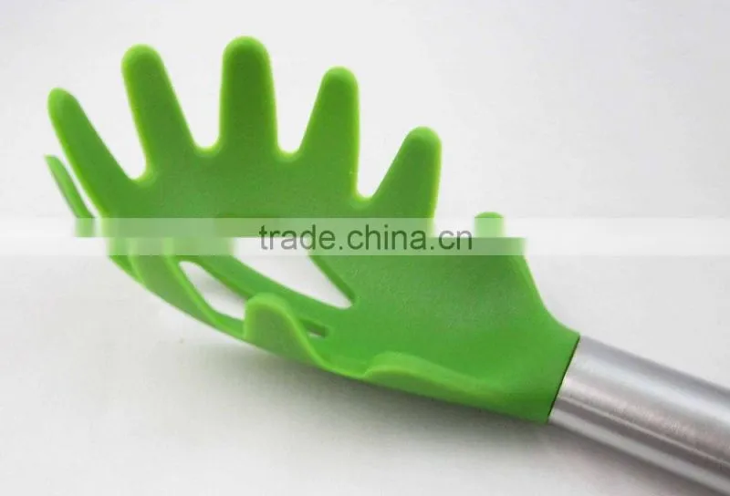 FDA Stainless Steel Handle Nylon Spaghetti Spoon