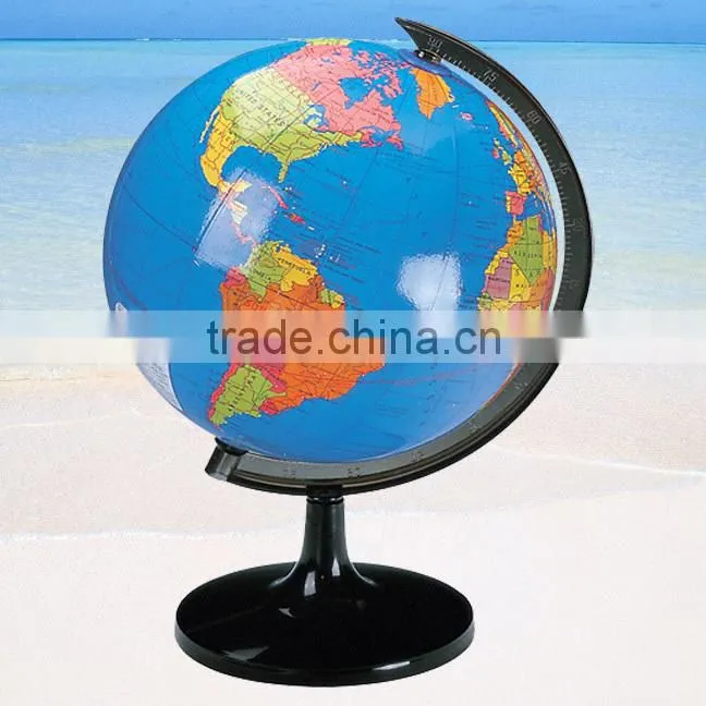 Quality educational 214mm rotating world globe
