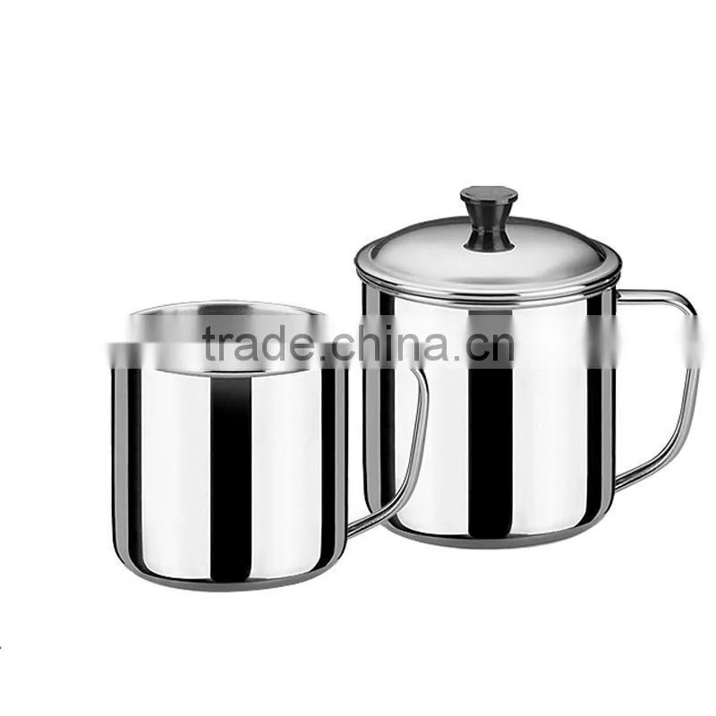 Stainless steel cup with cover