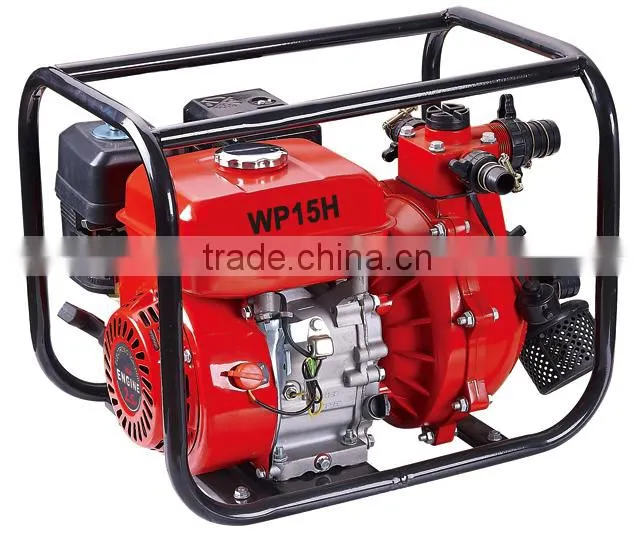 gasoline high pressure double impeller 75m delivery 1.5inch 2inch china water pump price