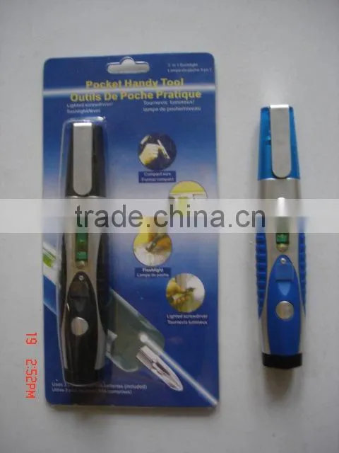 Srew set&4 in 1&screwdriver with LED light and level CRQF-01