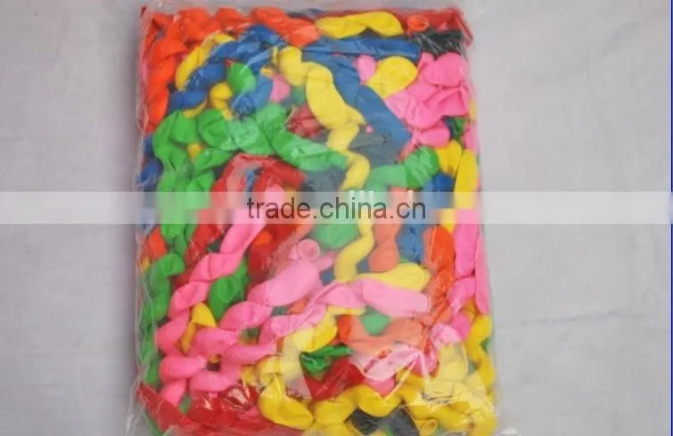 100pcs/bag Wedding Kids Birthday Party Decoration Twist Spiral Latex Balloons