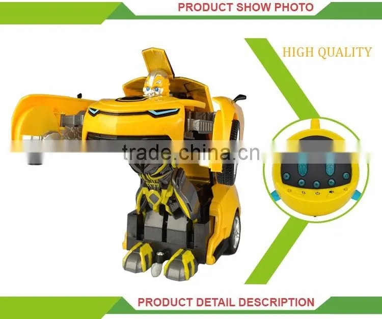 New design 2.4G transform control wireless remote toy car