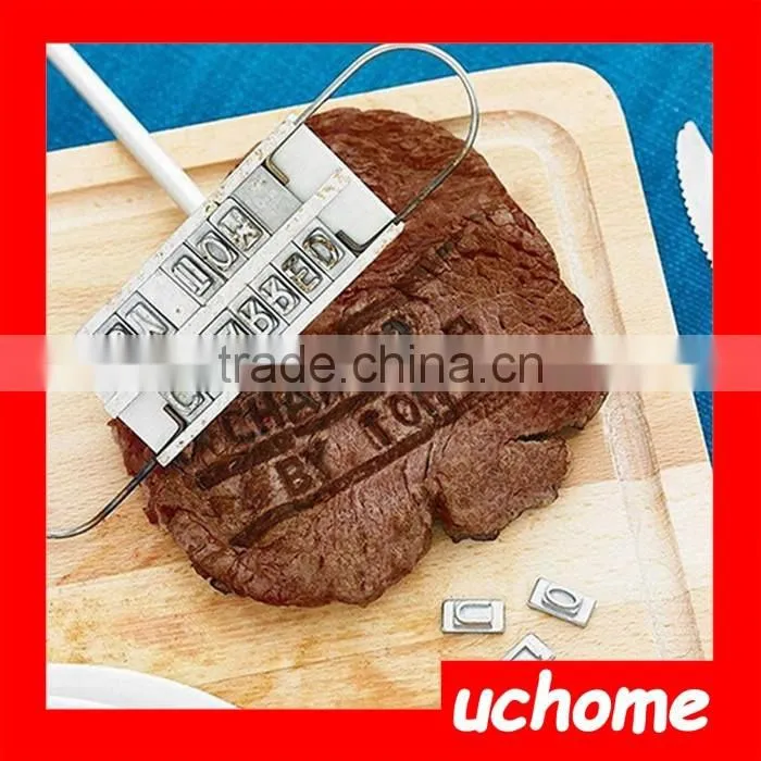UCHOME 2017 factory sell BBQ Branding Iron For Personalized Grilling