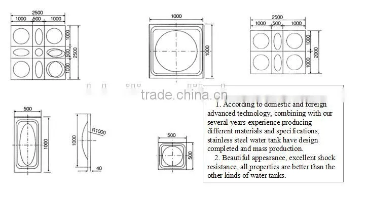 Huili light base stamping stainless water tank