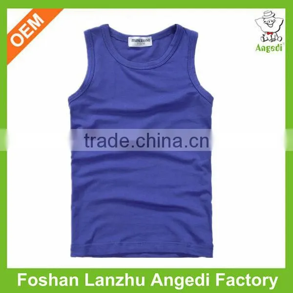 Summer Knitted Soft Fabric Kids Sports Wear tank top