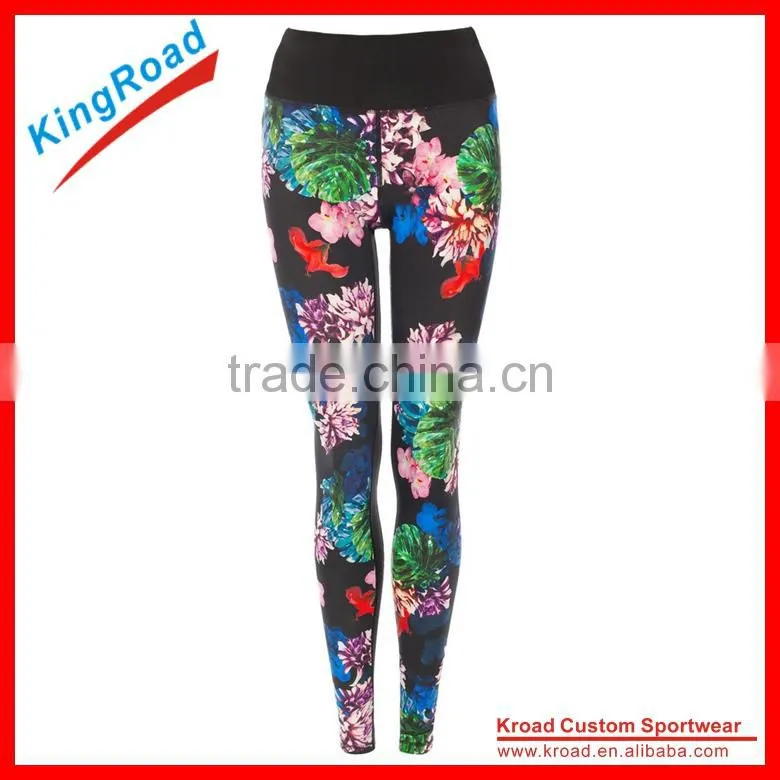Wholesale fitness clothing women compression pants running tights high waist custom yoga pants leggings sets