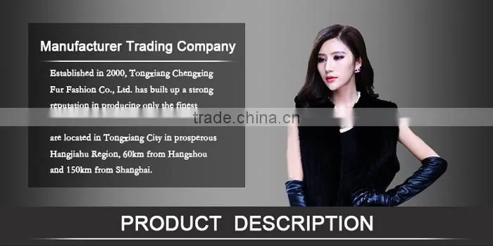 CX-G-A-258D Luxury Women Winter Patchwork Fox Fur Garment