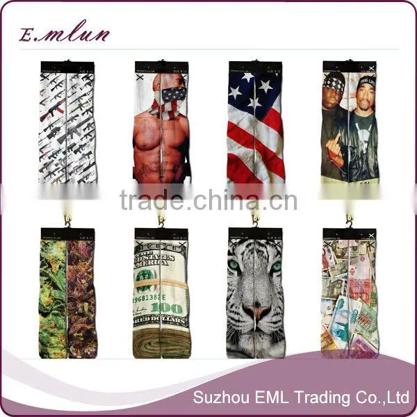 Custom knee high cotton sports personality socks elite socks basketball socks wholesale