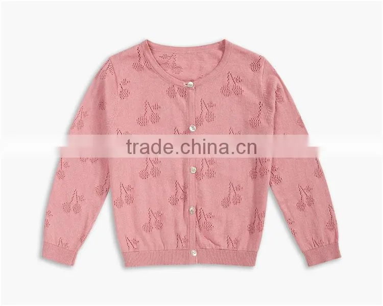pink berry crocheted pattern infant toddler baby girls cardigan sweater