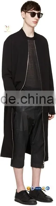 Half Sleeve Black Men Winter Cashmere Pullover Fashionable Sweaters for Man