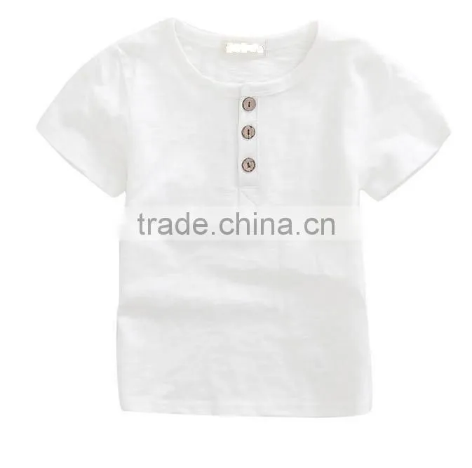 wholesale fashion kids clothes girls o-neck t-shirt for summer