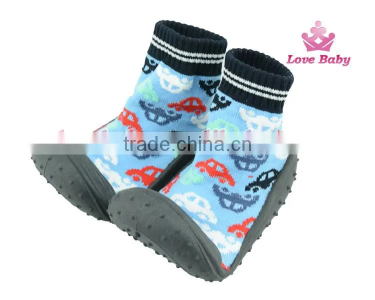 Boutique wholesale mix colors newborn rubber and phylon sole shoes