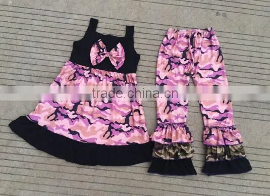 2016 summer fall boutique girl easter chevron girl outfit giggle moon girl remake ruffles clothing set summer wear cater outfit