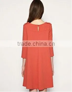 Young Ladies Casual Pleated Dresses Clothing Manufacture