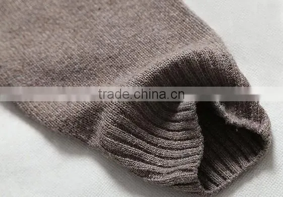 The dark blue/grey long sleeve knitting pullover casual men knitted sweater