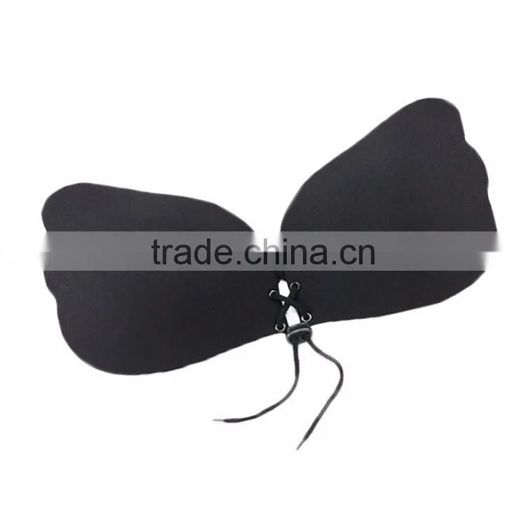 Adhesive cloth Bra with drawstring Push up Deep V Cleavage maker strapless bra miracle cleavage bra perfect curve