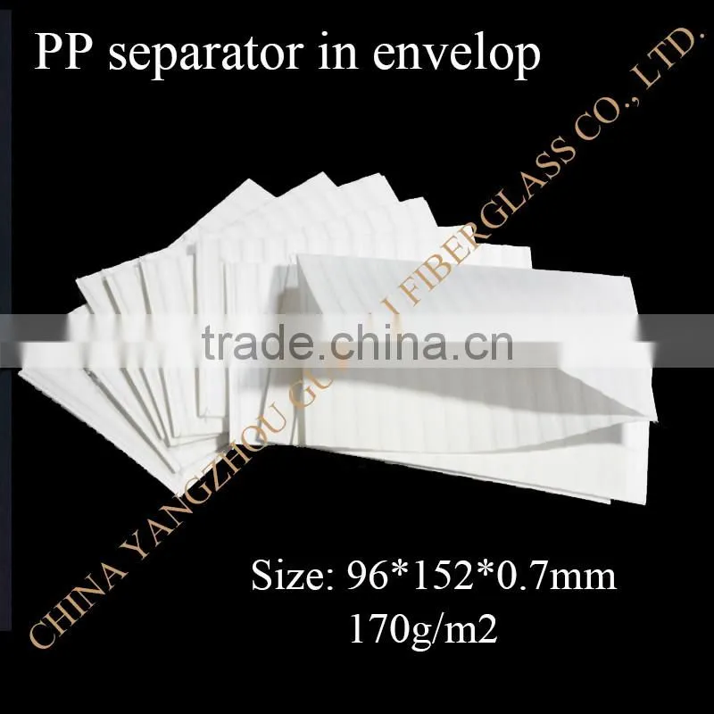 PP battery separator for lead-acid battery