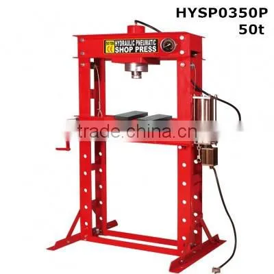 30T Pneumatic Shop Press With Gauge
