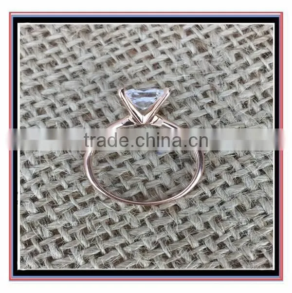 Hot Selling handmade Clear crystal gold ring for girls