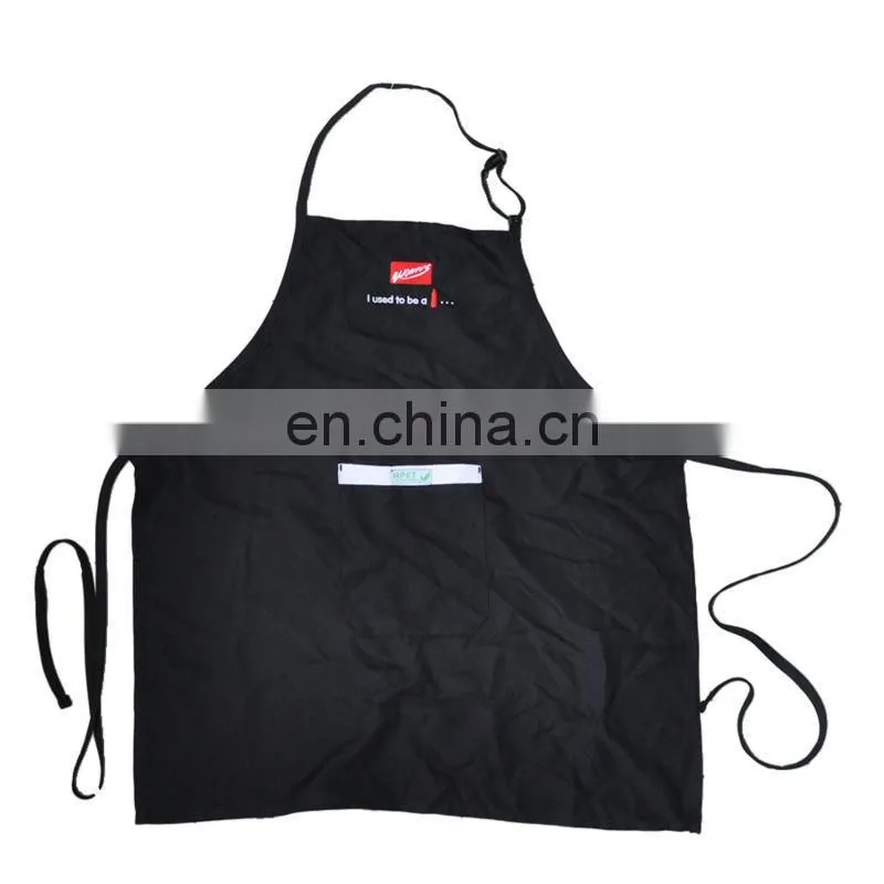 Newly design rpet eco-friendly bib apron with customs logo in embroidery or print