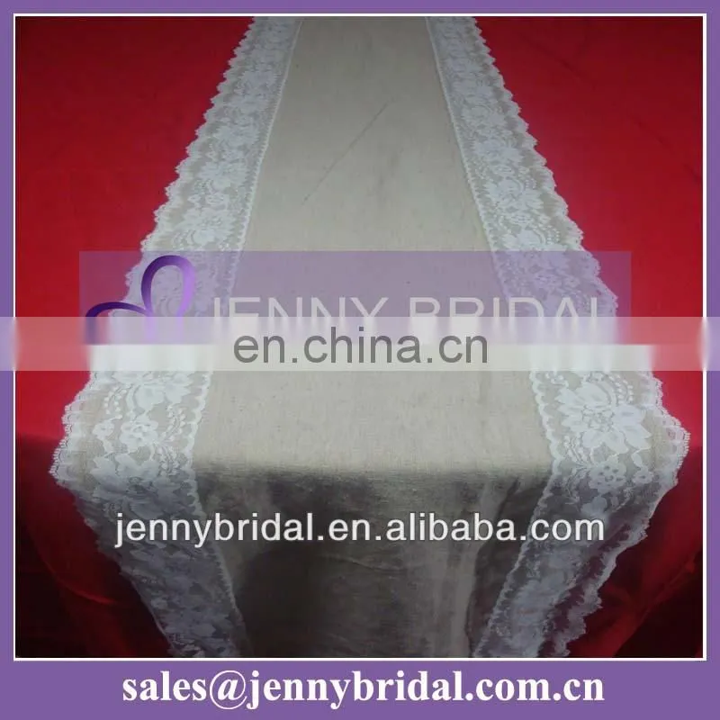 TR016A Jenny bridal hot sale burlap table runner
