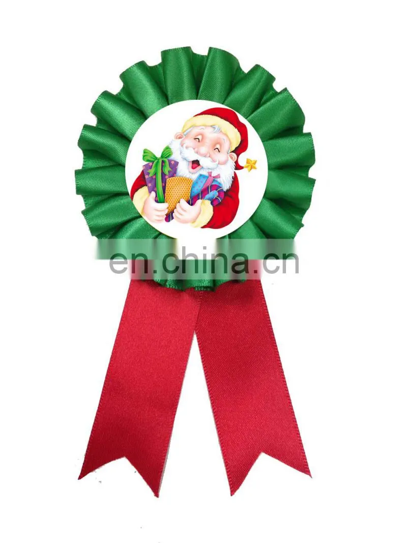 2017 new product-Cute Christmas snow yarn ribbon flower for kids party