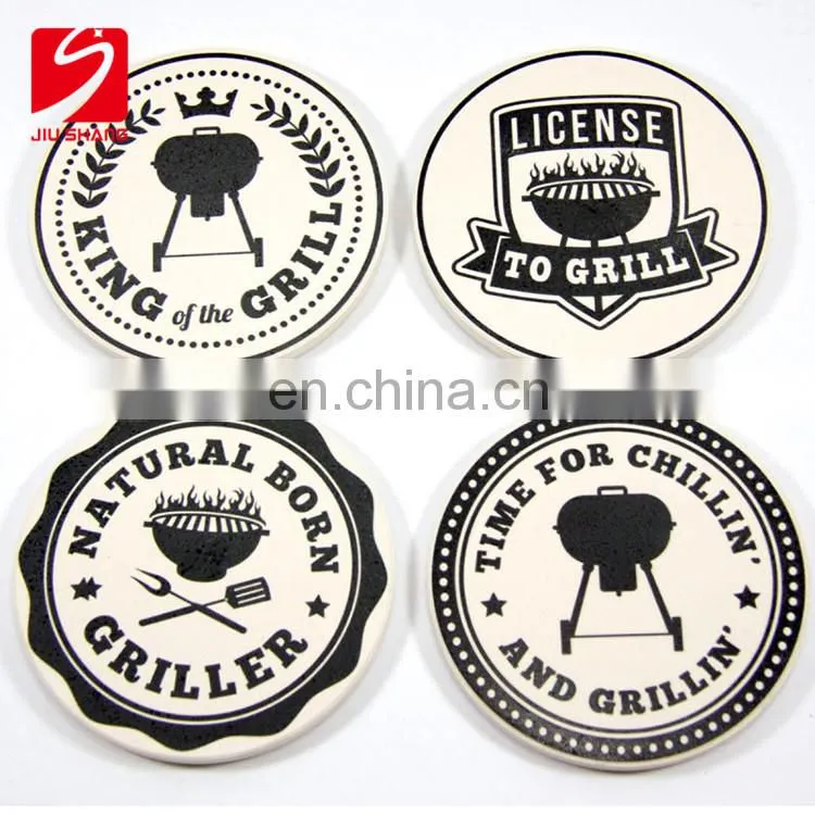 Tote Ceramic Round Designer For Stocked Coasters Drink
