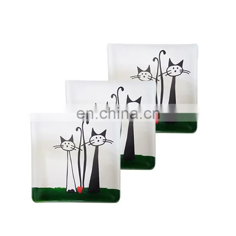 8*8cm PVC/EVA material custom pocket ashtray