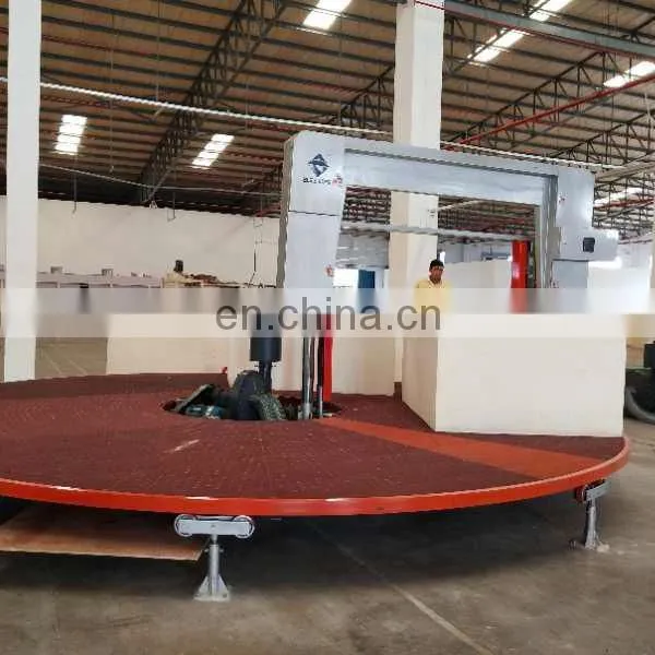 ECMT-107 108 108B hot SALE foam cutter with horizontal continuous and rotary worktable/round table cutting machine