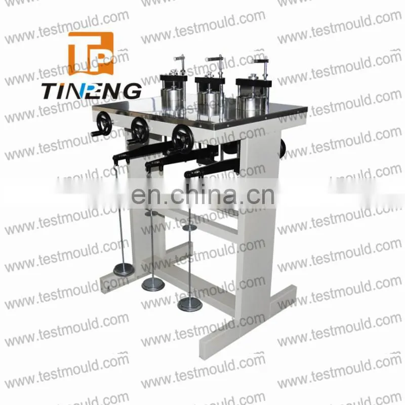 Mid and low pressure soil triplex consolidation test apparatus