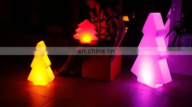 Battery operated colorful changing remote control led christmas tree