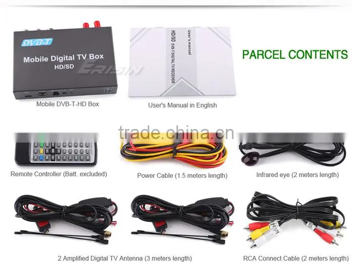 Erisin ES238D HD TV Car Digital TV Box Support MPEG 2