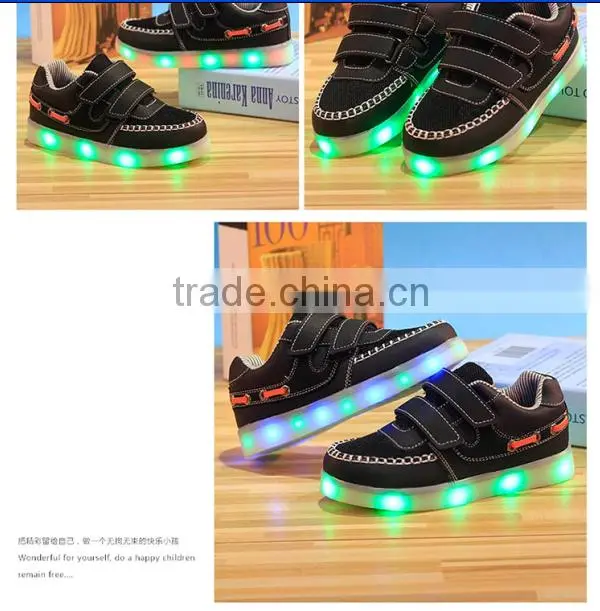 Shoes Kid 2016 Kid Shoes led Luminous Light Up Shoes for Kid With High Quality