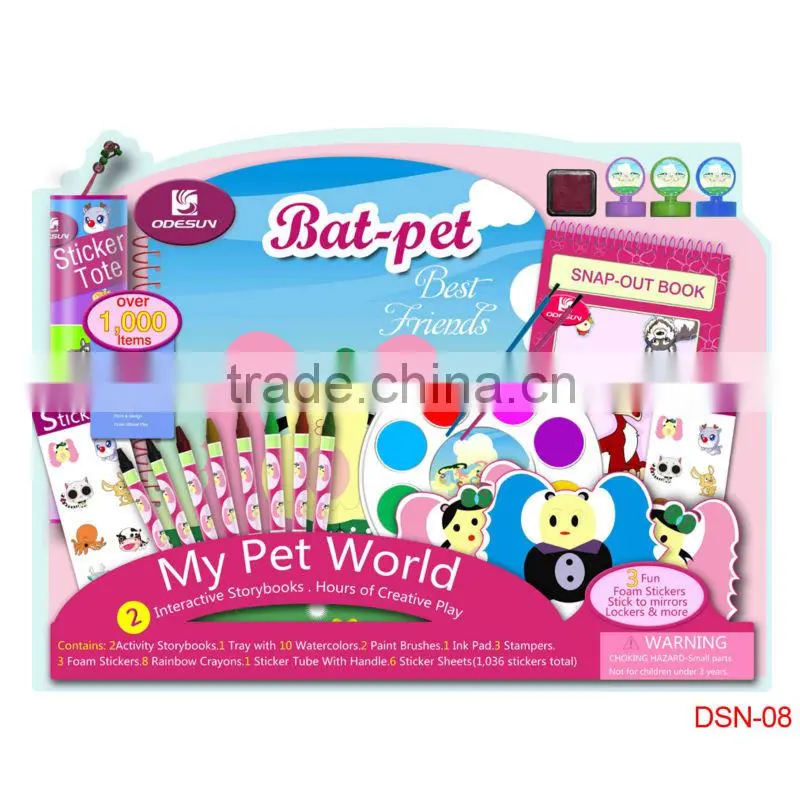 Wholesale 2015 recycled office stationery set for school children 1411002