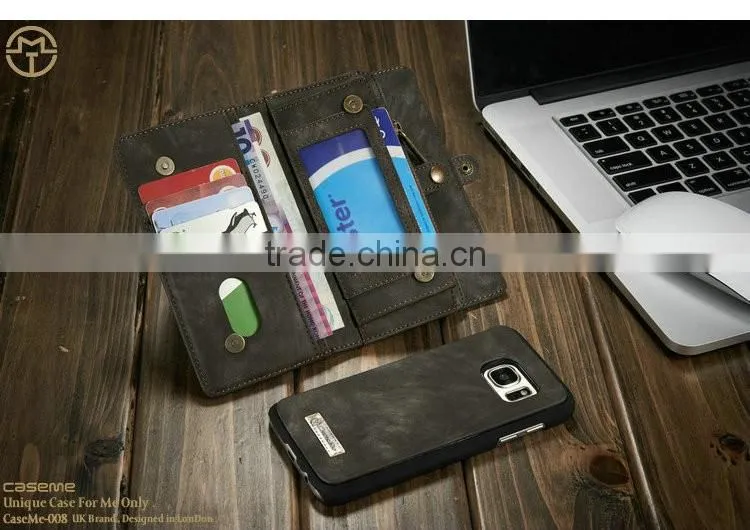 Newest classical design leather case for samsung galaxy s7, soft leather phone case for samsung s7