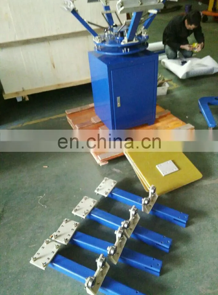 UTM650 6 color silk serigraphy Manual T shirt carousel Screen Printer