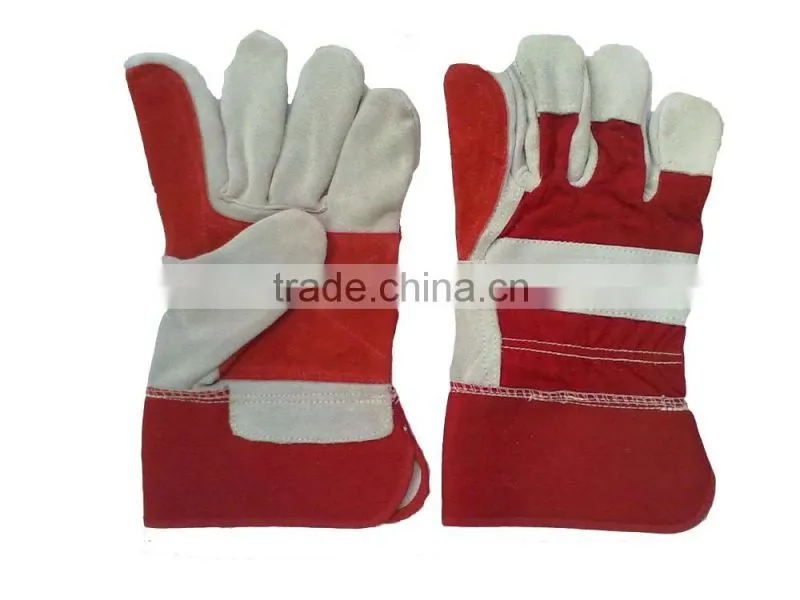 Split Leather Safety gloves palm and double palm