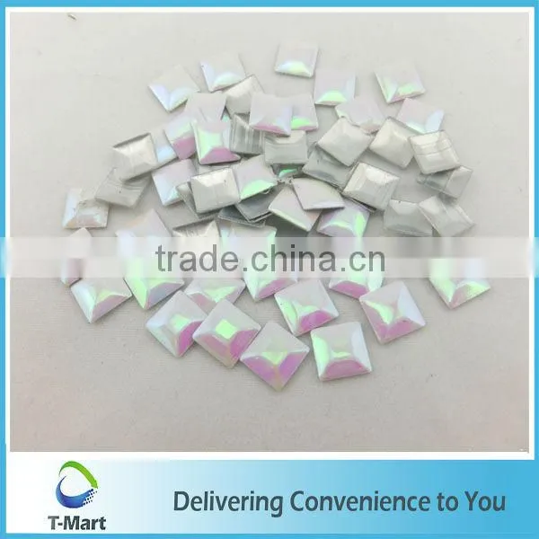 Square iron foil stud nailhead rhinestone hot fix clothing manufacturer