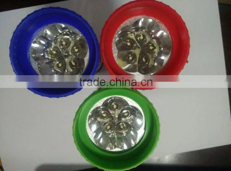 plastic camping 2AA mini torch light