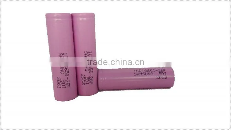 Original samsung inr18650-26f batteries high discharge 3.7v battery pack for shaver