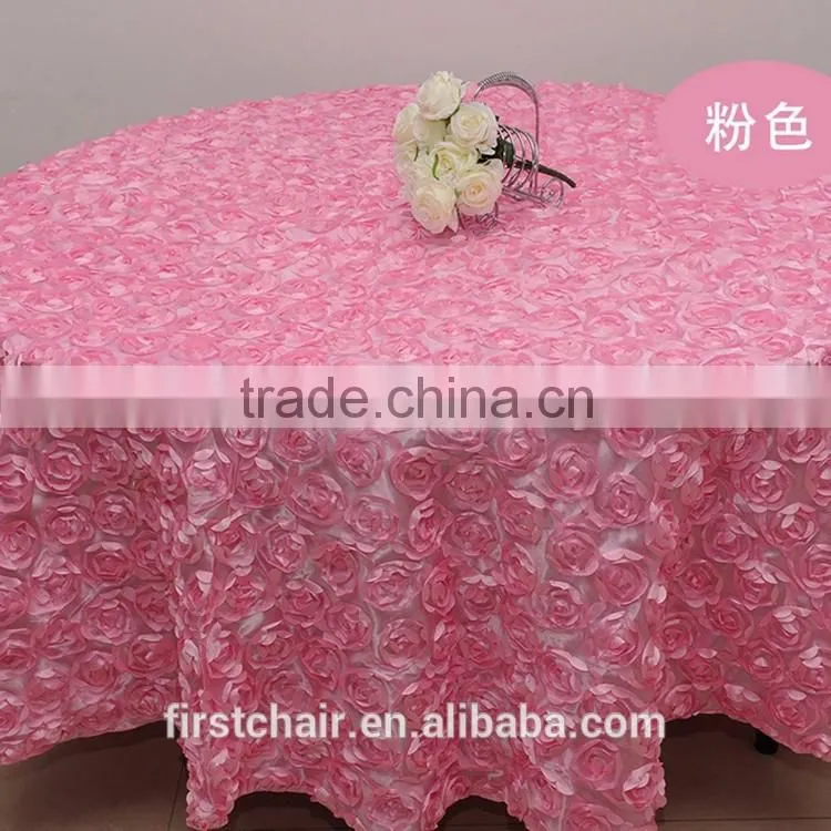 Wedding Decoration Red Rose Table Cloth HM-ZB62