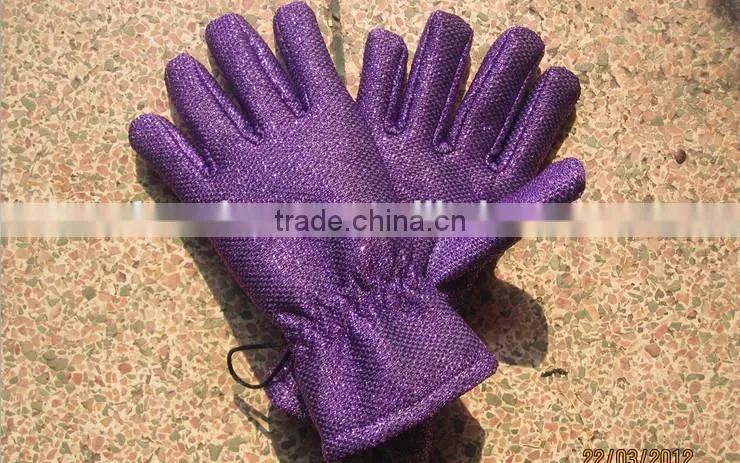 household non-scratch heavy-duty lurex waterproof heat-resistant scrubbing kitchen gloves