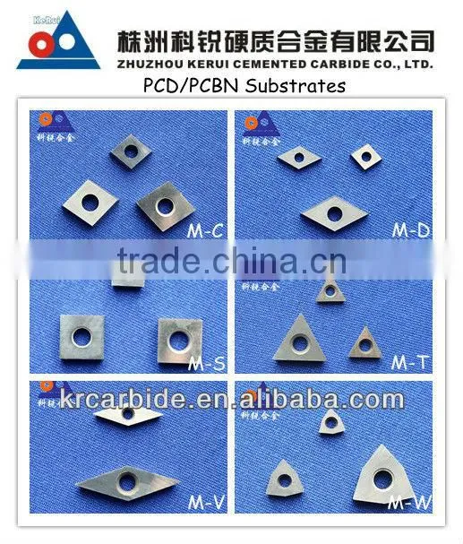 pcd diamond insert from ZhuZhou Kerui Cemented Carbide factory