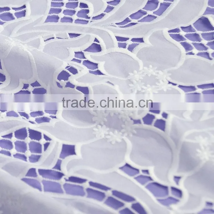 2016 textile latest design flower pattern sweet girl style embroidery lace fabric for apparel