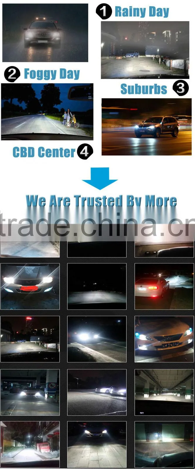 factory buyer 2016 hot sale high quality 3000LM 30W led car head lights h1 h3 h4 h7 h8 h9 h11 led car headlamp 6000k bulbs